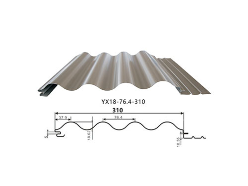 江門YX18-76.4-310壓型彩鋼瓦