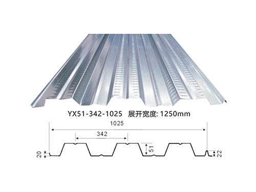 YX51-342-1025開口樓承板